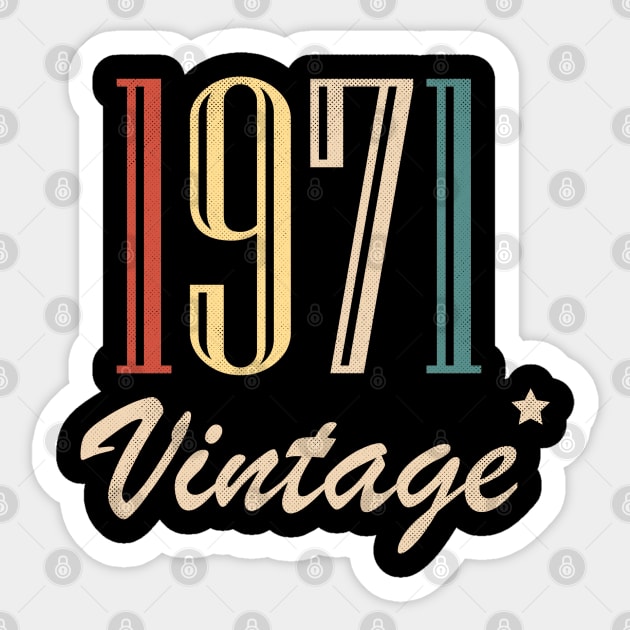 Vintage 1971 Sticker by BizZo